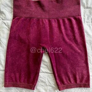 Shosho Pink Bike Shorts High-Waisted Form-Fitting